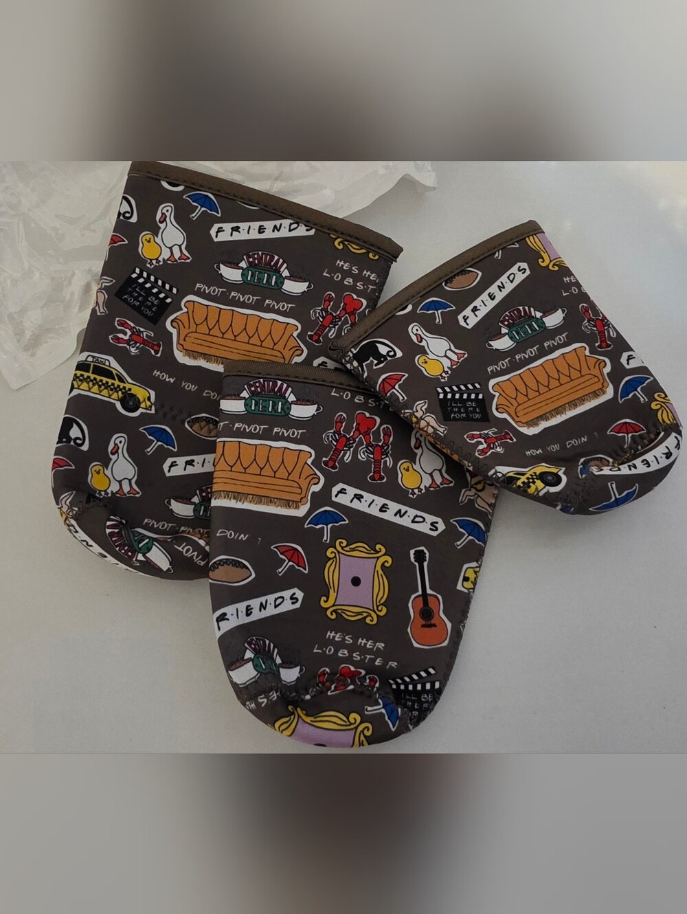 NWOT FRIENDS Neoprene Coffee Sleeves 3 Sizes